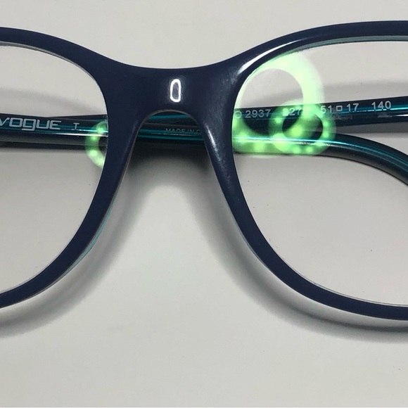 Vogue Eyeglass Frames. Turquoise And Multicolored. Frames Only. - Picture 6 of 10